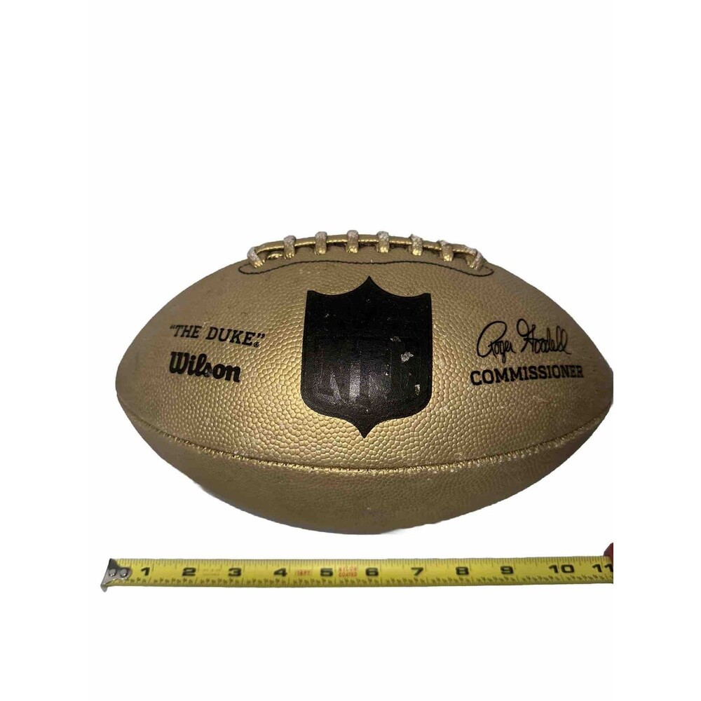 Wilson The Duke Roger Goodell NFL Commissioner Football - Gold 11”